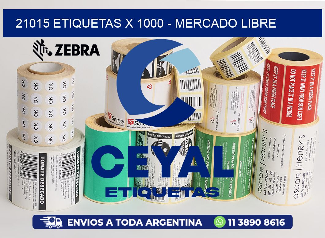 21015 ETIQUETAS X 1000 - MERCADO LIBRE