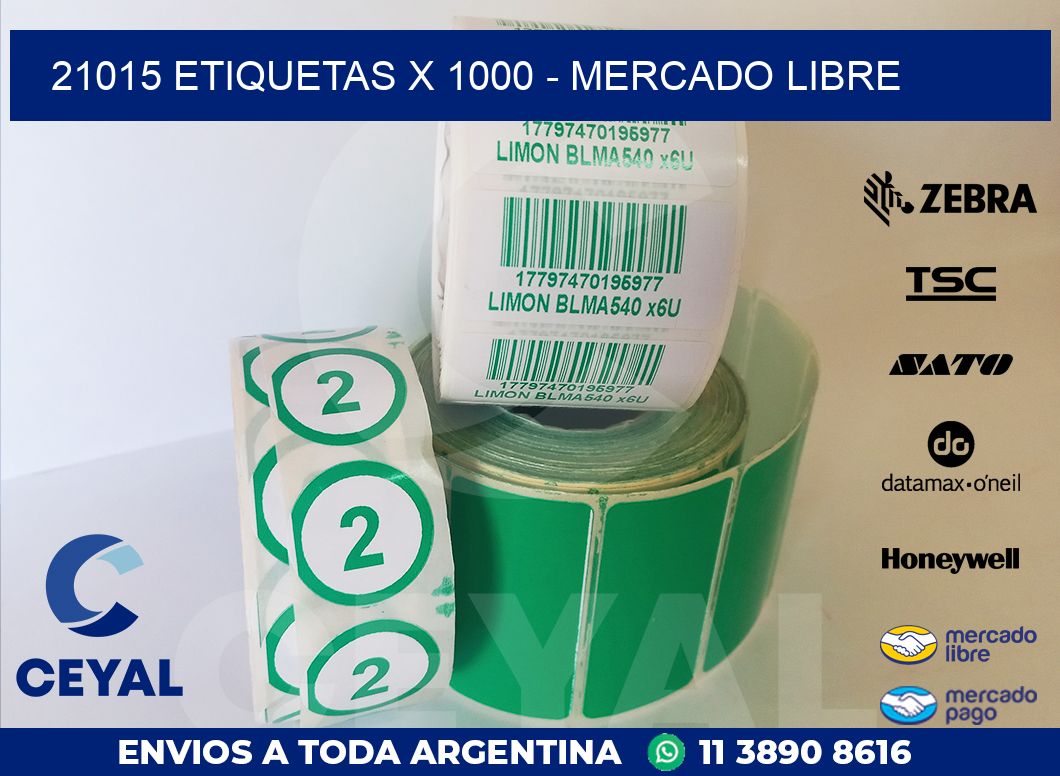 21015 ETIQUETAS X 1000 – MERCADO LIBRE