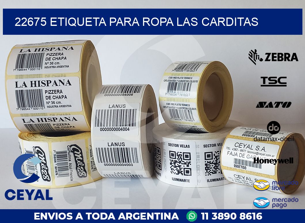 22675 ETIQUETA PARA ROPA LAS CARDITAS