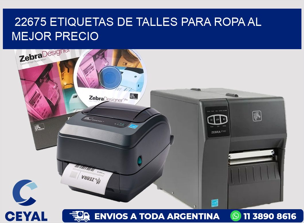 22675 ETIQUETAS DE TALLES PARA ROPA AL MEJOR PRECIO
