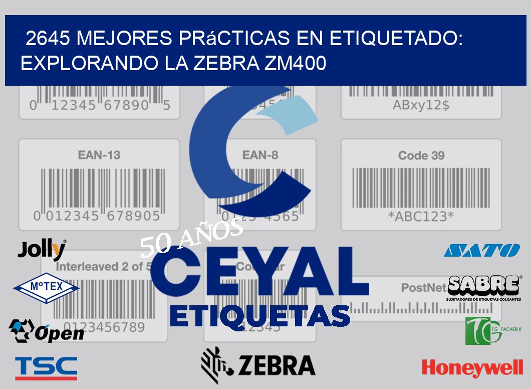 2645 Mejores Prácticas en Etiquetado: Explorando la Zebra ZM400