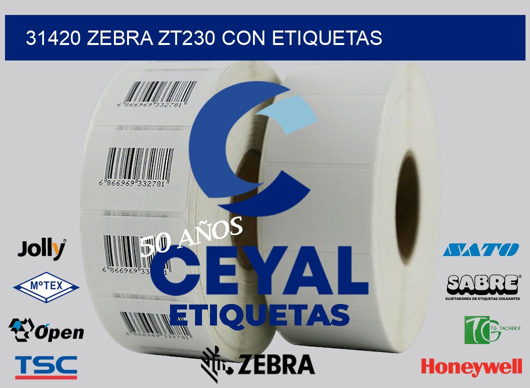 31420 Zebra ZT230 con Etiquetas