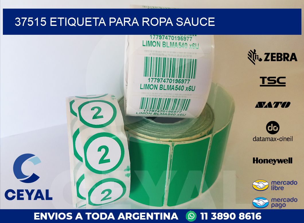 37515 ETIQUETA PARA ROPA SAUCE