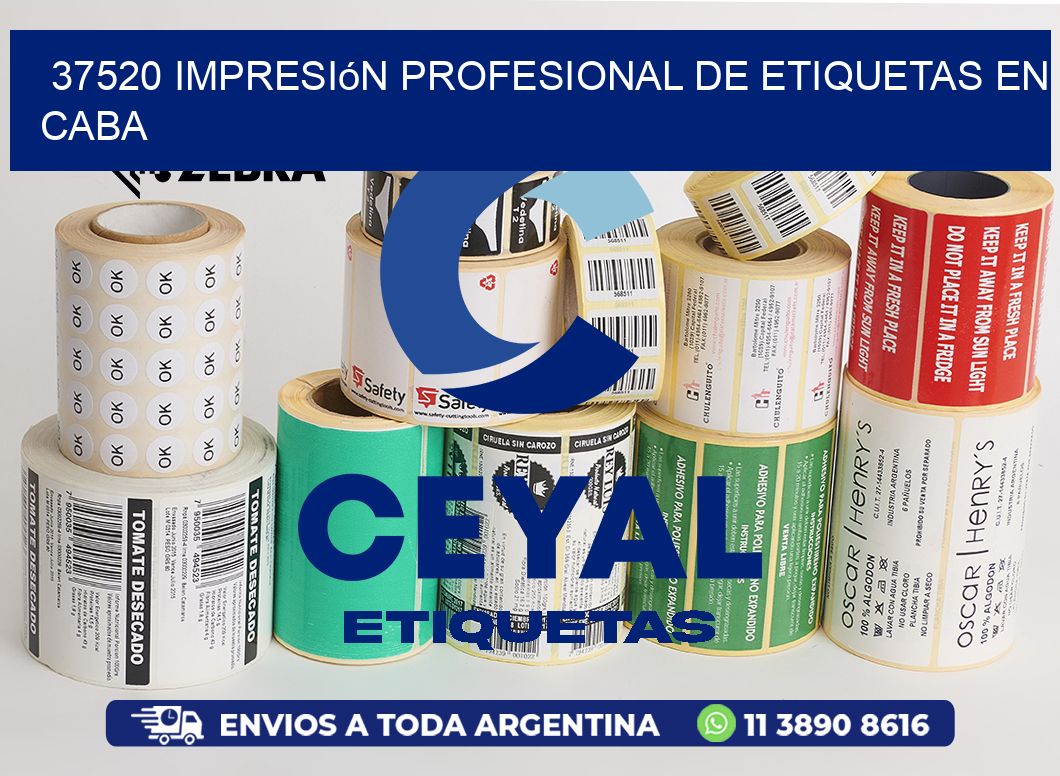 37520 Impresión Profesional de Etiquetas en CABA
