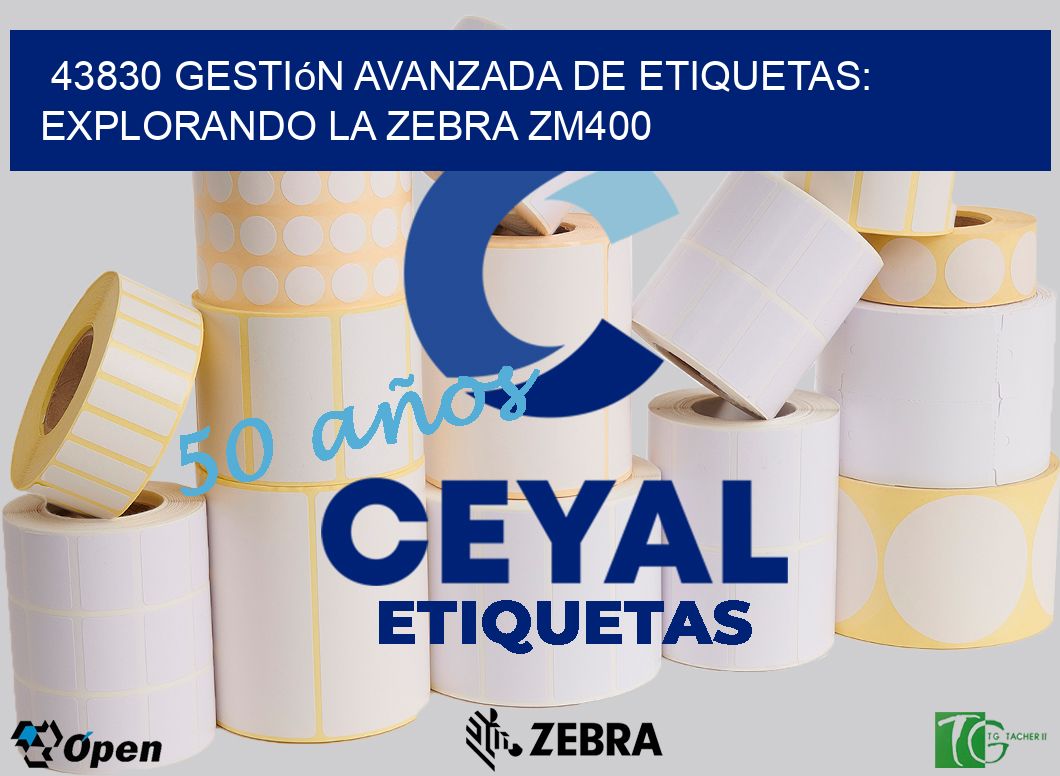 43830 Gestión Avanzada de Etiquetas: Explorando la Zebra ZM400