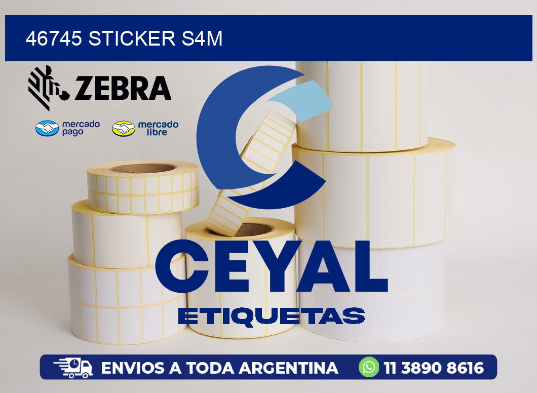 46745 STICKER S4M