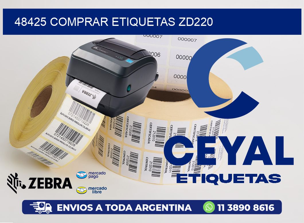 48425 COMPRAR ETIQUETAS ZD220