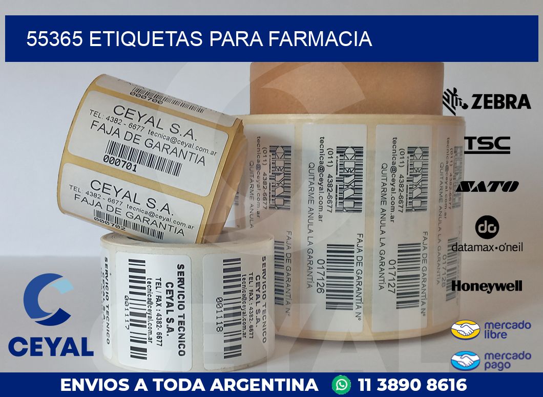 55365 ETIQUETAS PARA FARMACIA