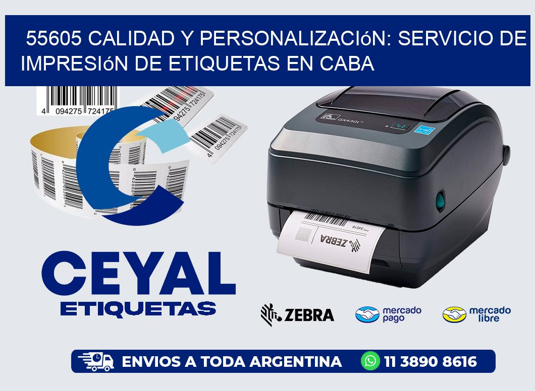 55605 Calidad y Personalización: Servicio de Impresión de Etiquetas en CABA