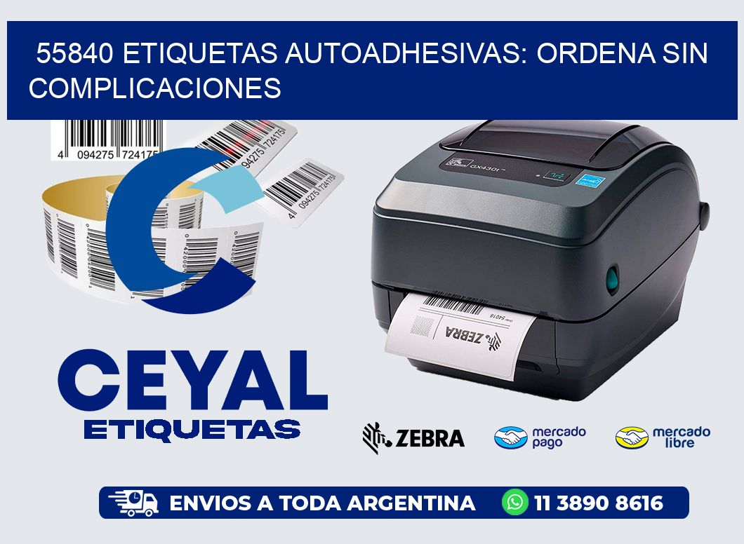 55840 Etiquetas Autoadhesivas: Ordena sin Complicaciones