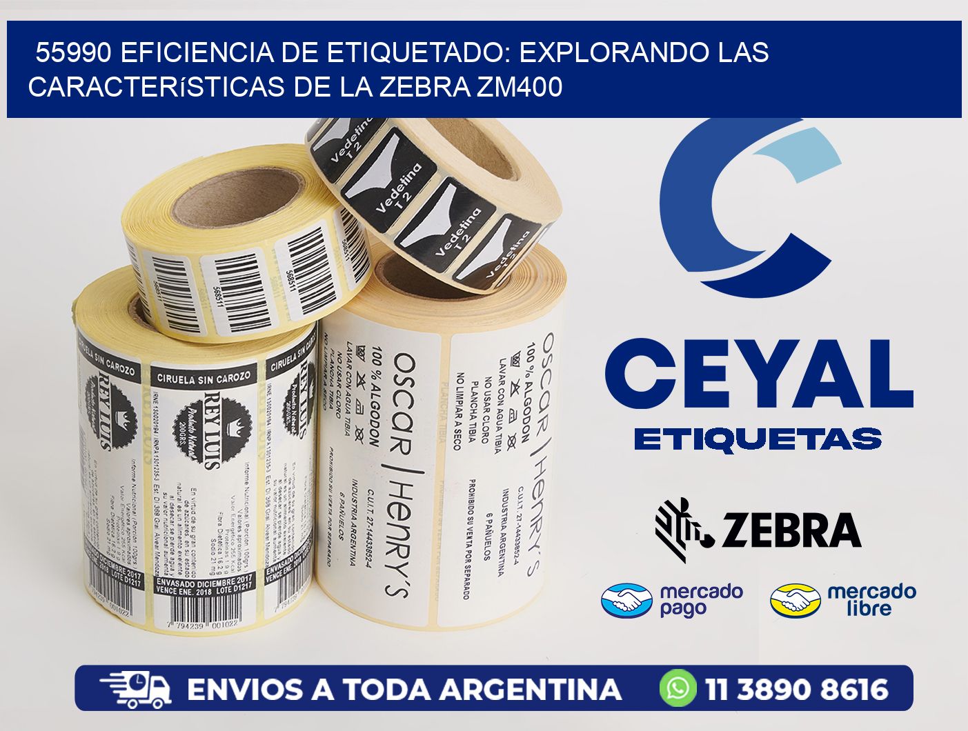 55990 Eficiencia de Etiquetado: Explorando las Características de la Zebra ZM400