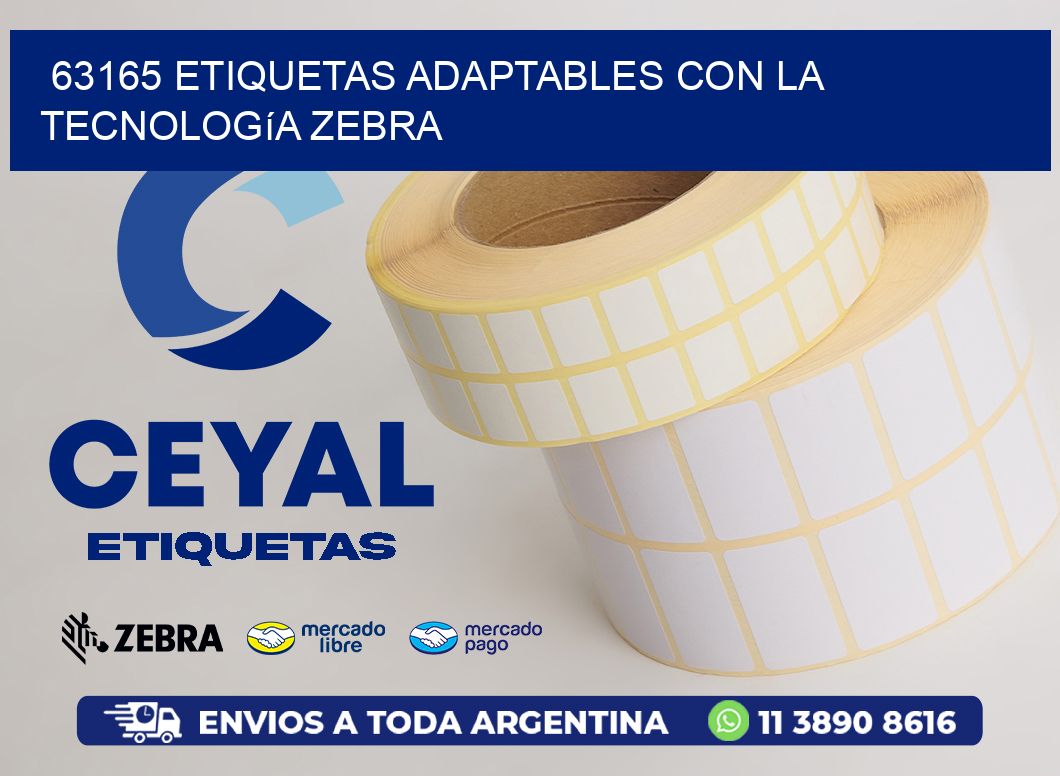 63165 Etiquetas Adaptables con la Tecnología Zebra