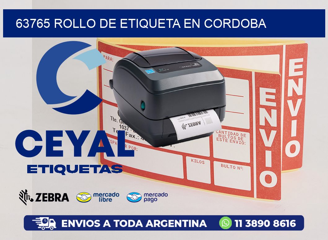 63765 ROLLO DE ETIQUETA EN CORDOBA