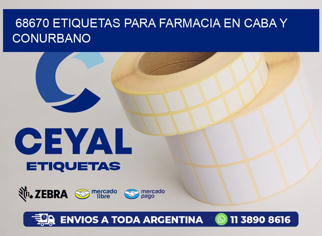 68670 ETIQUETAS PARA FARMACIA EN CABA Y CONURBANO