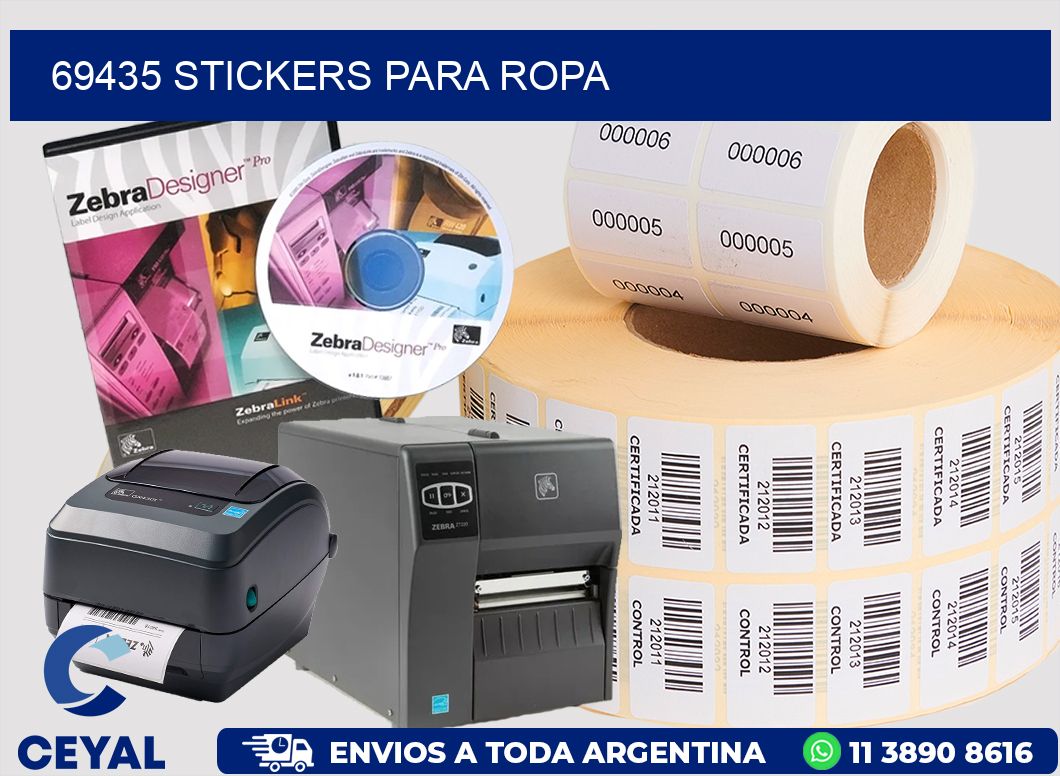 69435 STICKERS PARA ROPA