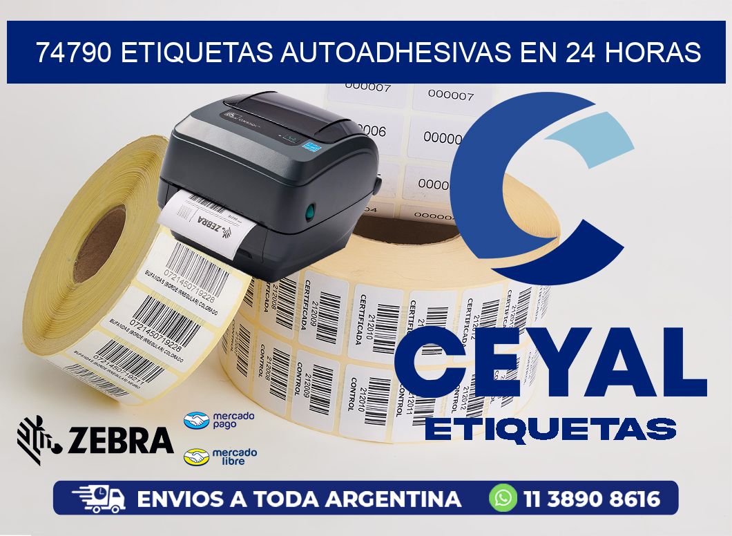 74790 ETIQUETAS AUTOADHESIVAS EN 24 HORAS