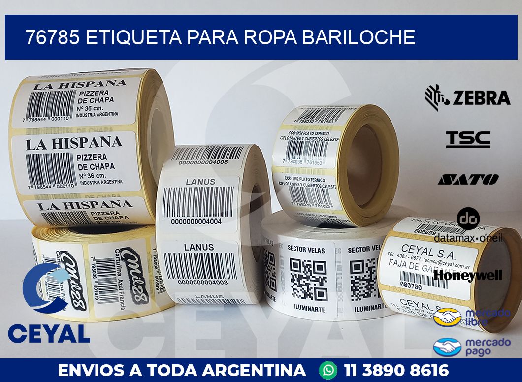 76785 ETIQUETA PARA ROPA BARILOCHE