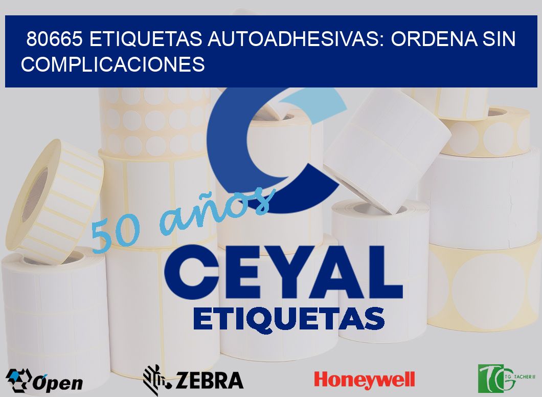 80665 Etiquetas Autoadhesivas: Ordena sin Complicaciones