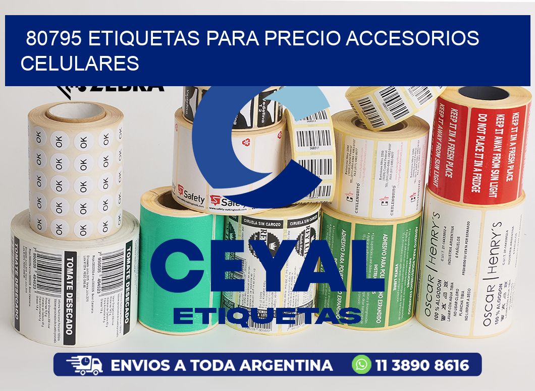 80795 etiquetas para precio accesorios celulares