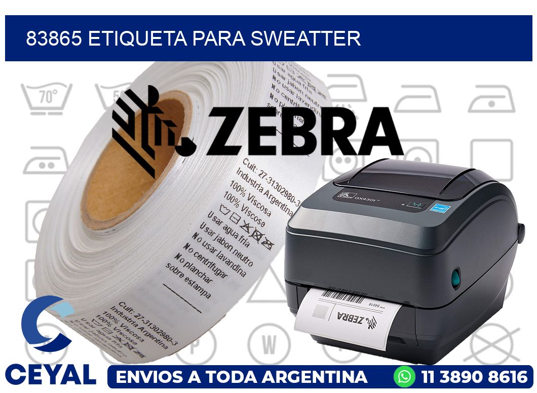 83865 ETIQUETA PARA SWEATTER