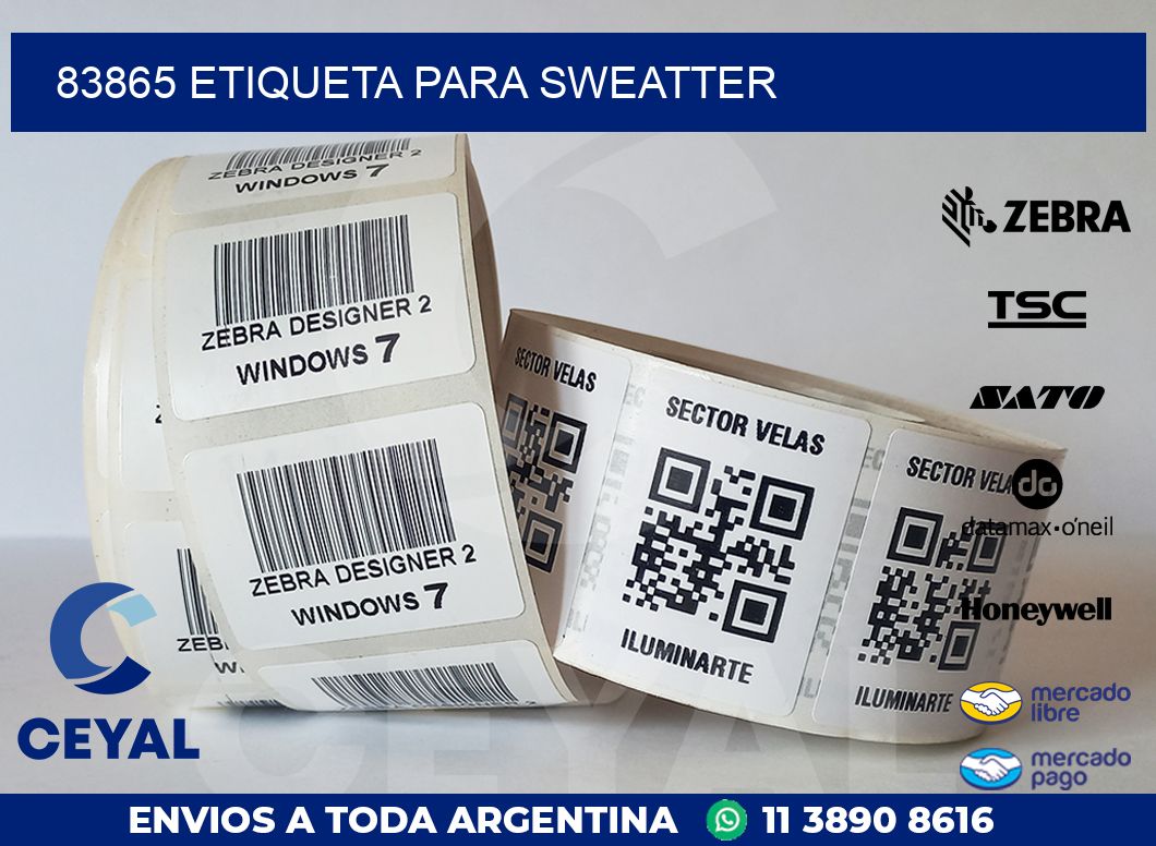 83865 ETIQUETA PARA SWEATTER