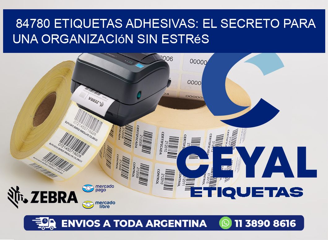 84780 Etiquetas Adhesivas: El Secreto para una Organización sin Estrés