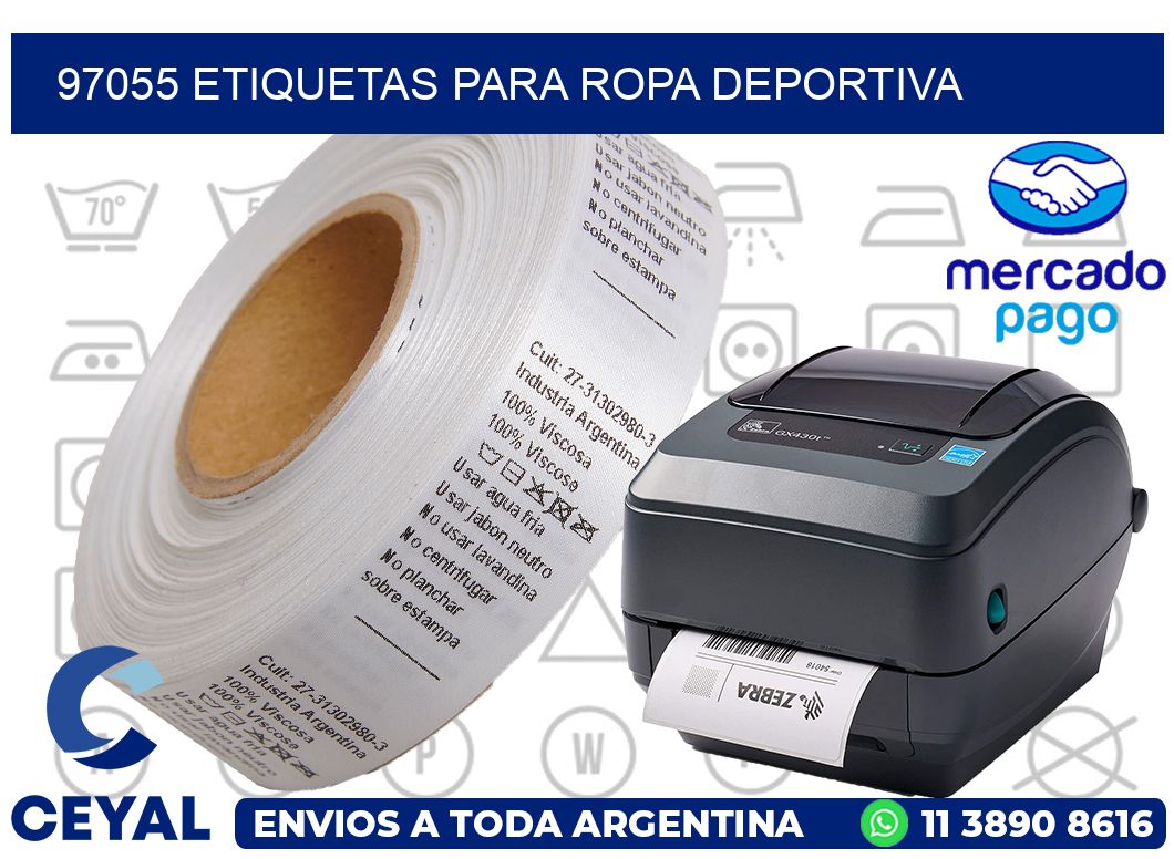 97055 ETIQUETAS PARA ROPA DEPORTIVA