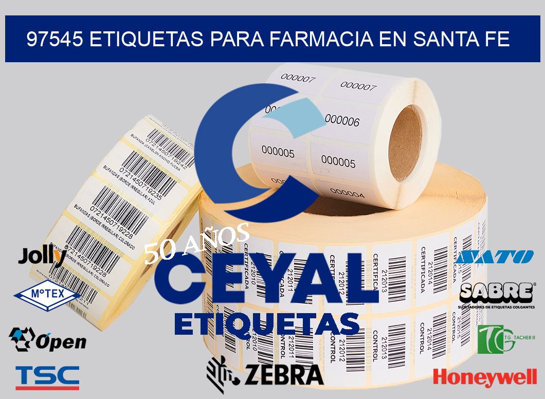 97545 ETIQUETAS PARA FARMACIA EN SANTA FE