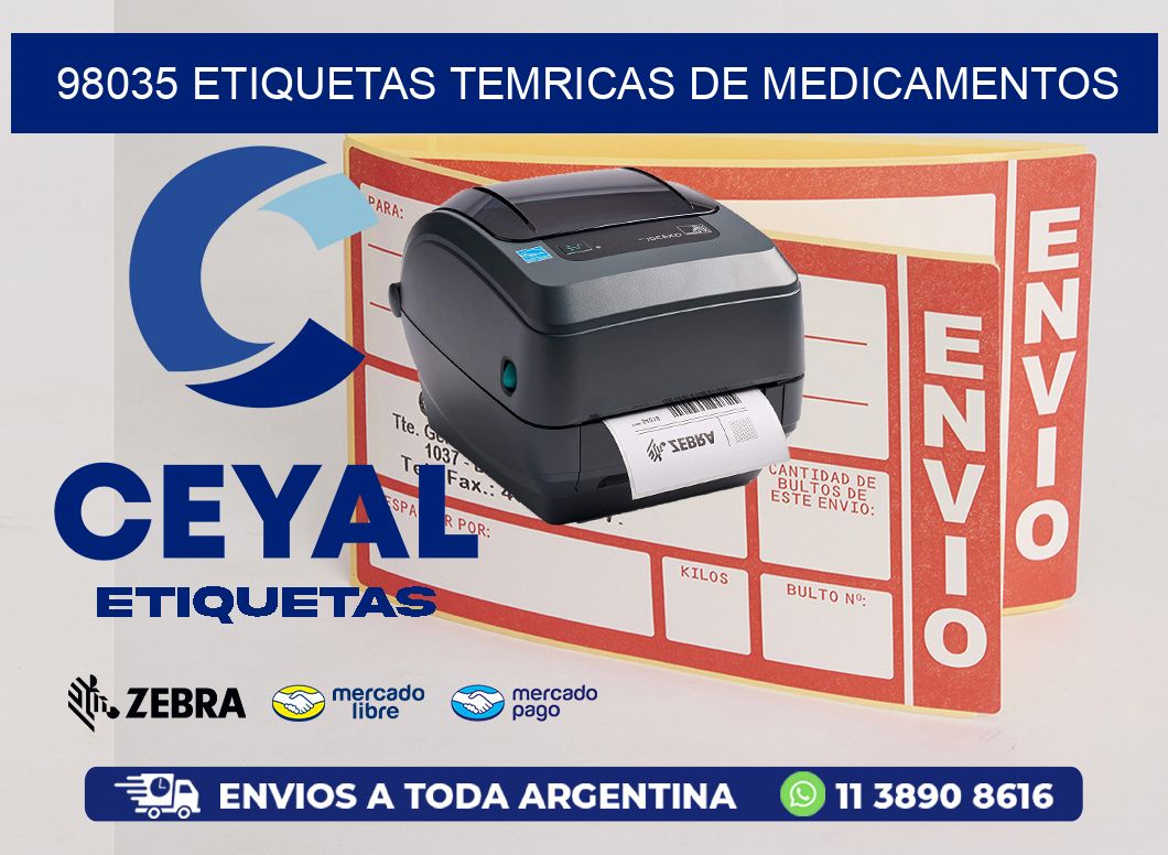 98035 etiquetas temricas de medicamentos