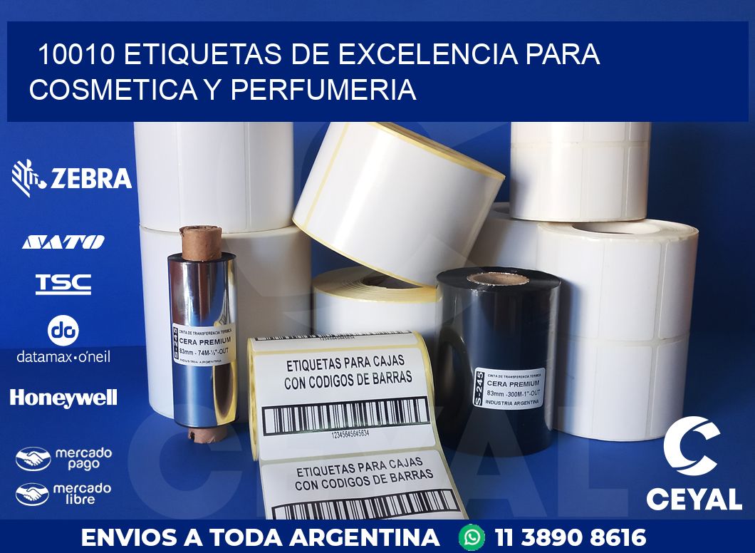 10010 ETIQUETAS DE EXCELENCIA PARA COSMETICA Y PERFUMERIA