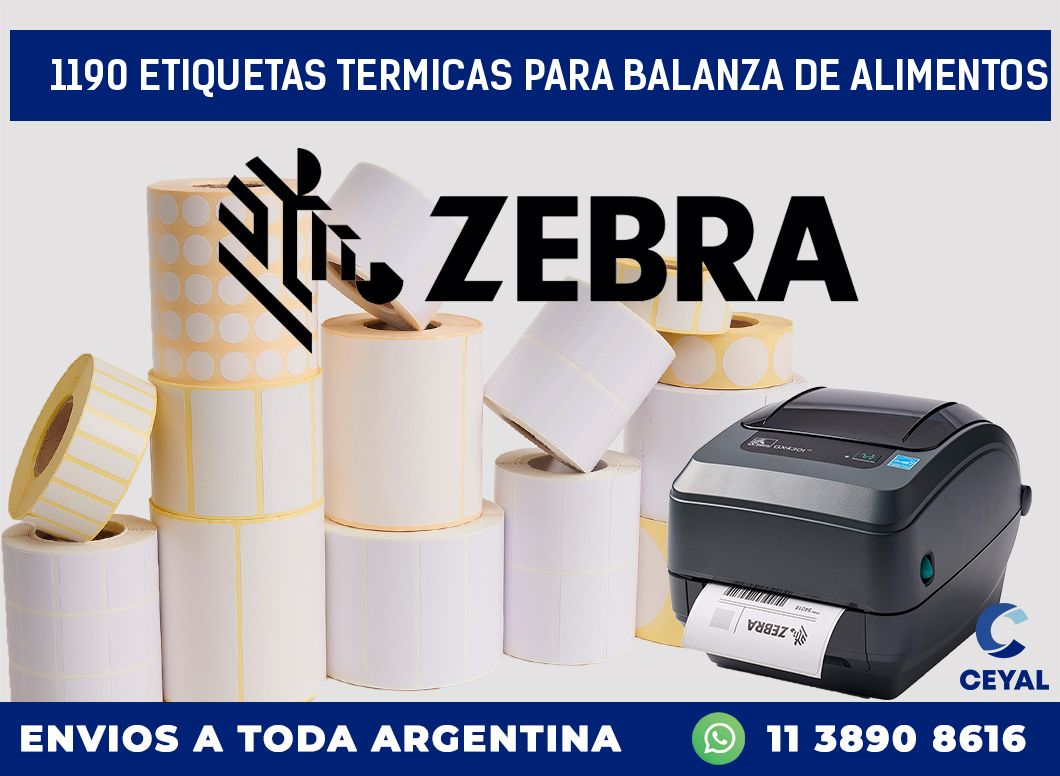 1190 ETIQUETAS TERMICAS PARA BALANZA DE ALIMENTOS