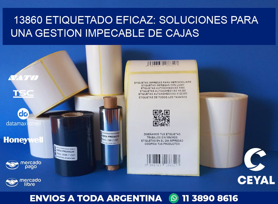 13860 ETIQUETADO EFICAZ: SOLUCIONES PARA UNA GESTION IMPECABLE DE CAJAS
