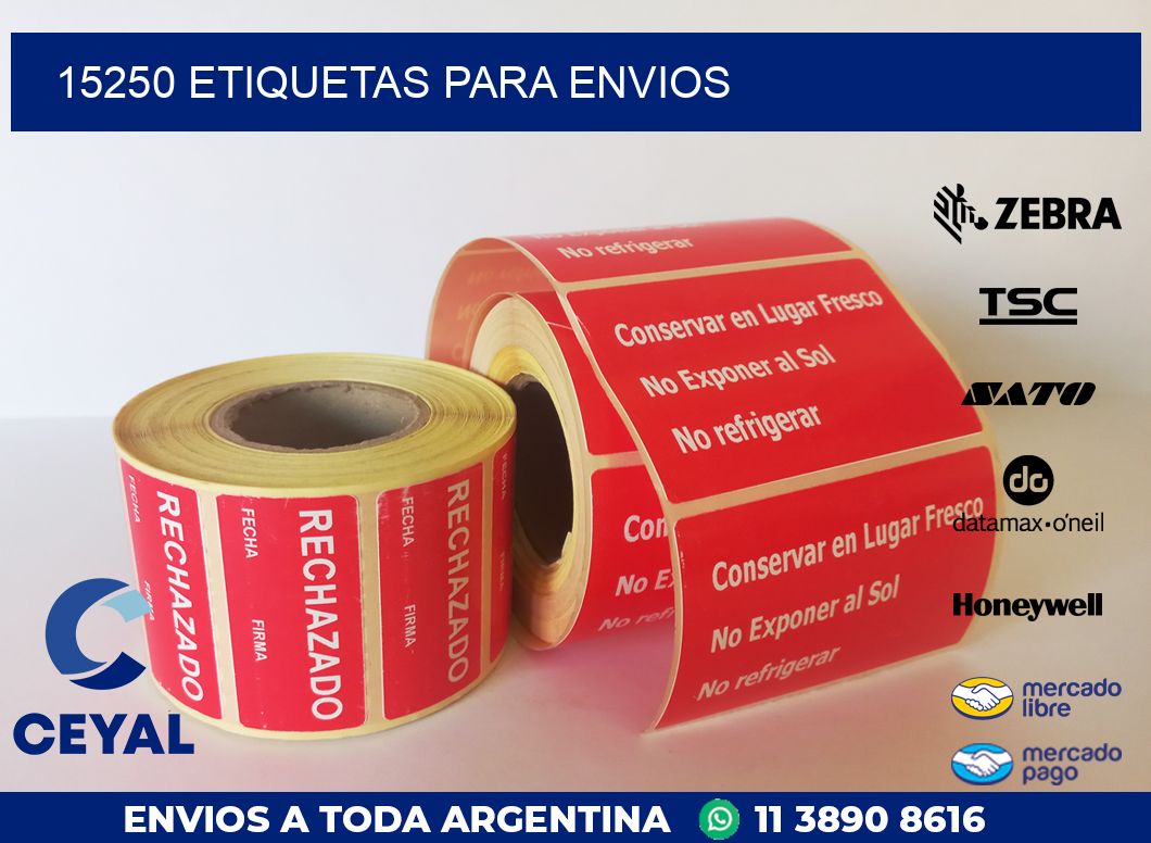 15250 ETIQUETAS PARA ENVIOS