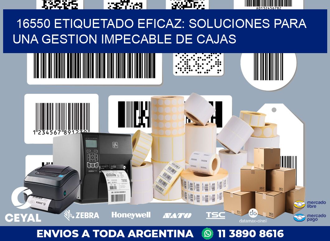 16550 ETIQUETADO EFICAZ: SOLUCIONES PARA UNA GESTION IMPECABLE DE CAJAS