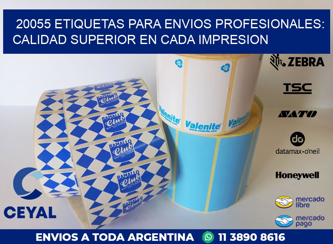 20055 ETIQUETAS PARA ENVIOS PROFESIONALES: CALIDAD SUPERIOR EN CADA IMPRESION