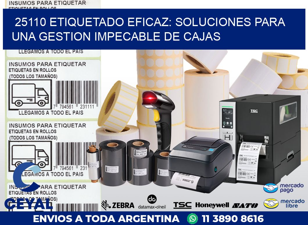 25110 ETIQUETADO EFICAZ: SOLUCIONES PARA UNA GESTION IMPECABLE DE CAJAS