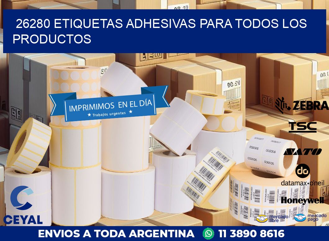 26280 ETIQUETAS ADHESIVAS PARA TODOS LOS PRODUCTOS