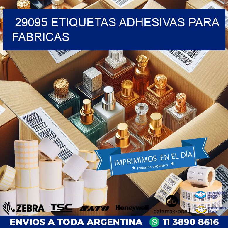 29095 ETIQUETAS ADHESIVAS PARA FABRICAS