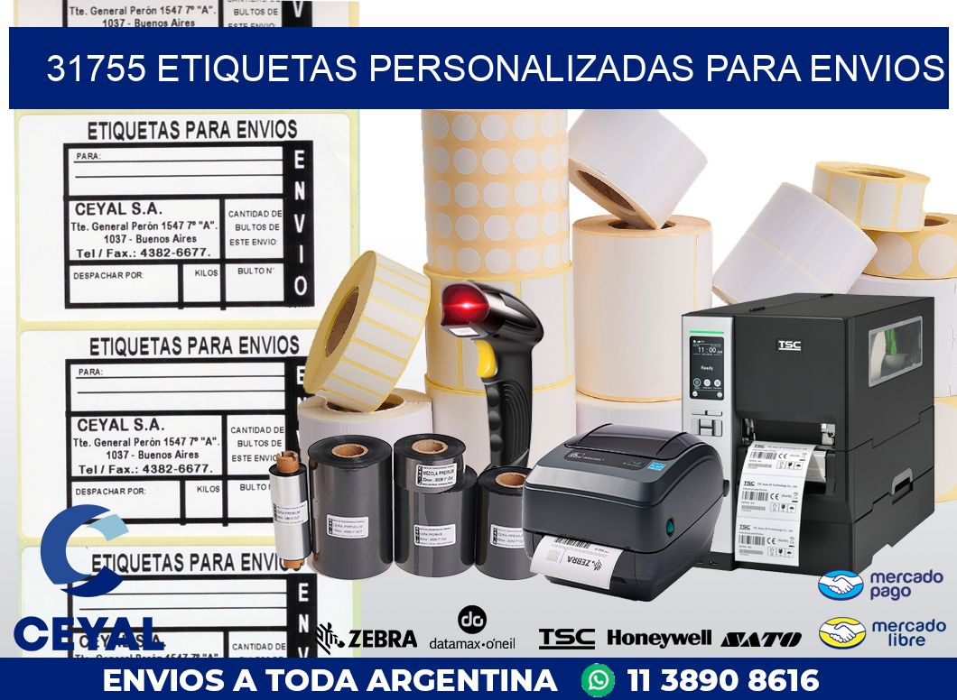 31755 ETIQUETAS PERSONALIZADAS PARA ENVIOS