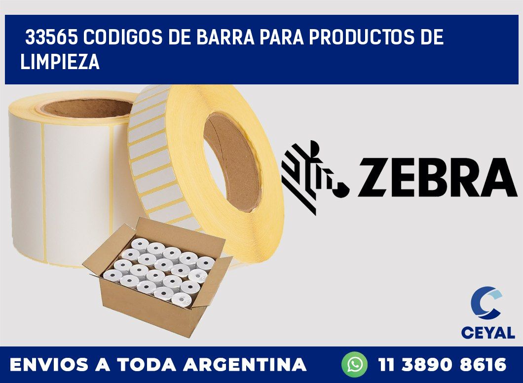 33565 CODIGOS DE BARRA PARA PRODUCTOS DE LIMPIEZA