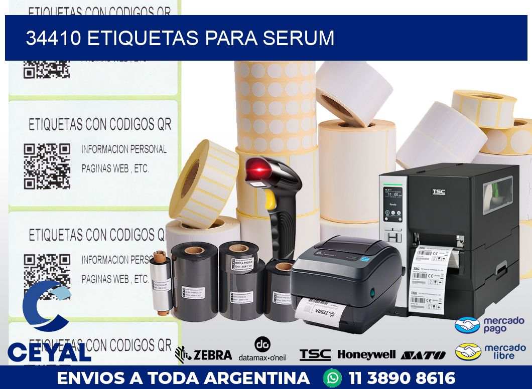 34410 ETIQUETAS PARA SERUM