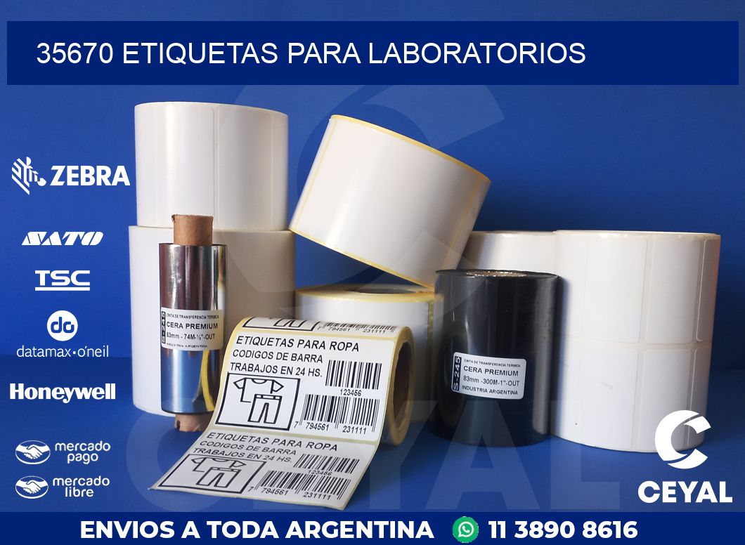 35670 ETIQUETAS PARA LABORATORIOS