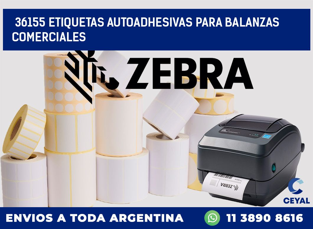 36155 ETIQUETAS AUTOADHESIVAS PARA BALANZAS COMERCIALES