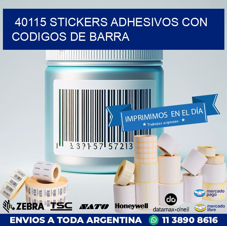 40115 STICKERS ADHESIVOS CON CODIGOS DE BARRA