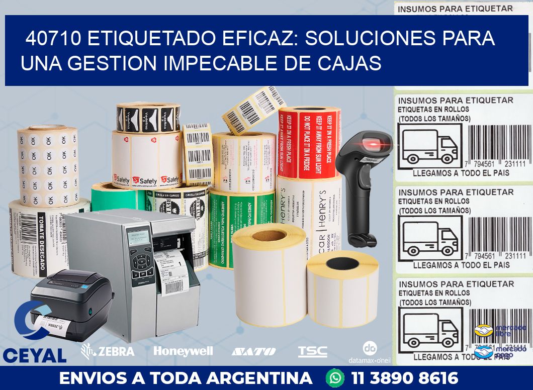 40710 ETIQUETADO EFICAZ: SOLUCIONES PARA UNA GESTION IMPECABLE DE CAJAS