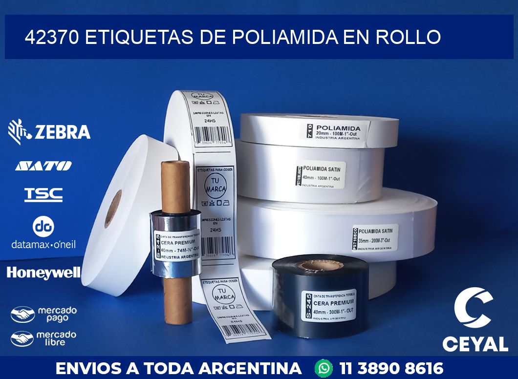 42370 ETIQUETAS DE POLIAMIDA EN ROLLO