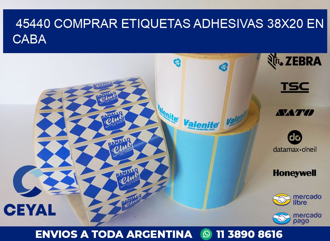 45440 COMPRAR ETIQUETAS ADHESIVAS 38X20 EN CABA