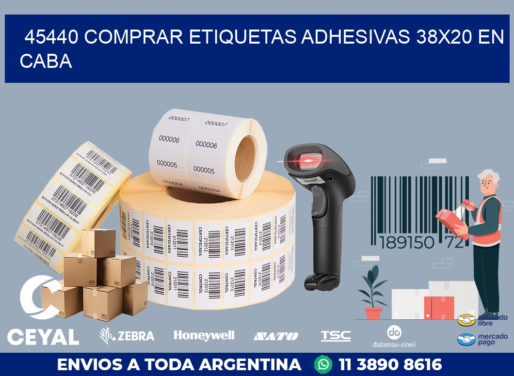 45440 COMPRAR ETIQUETAS ADHESIVAS 38X20 EN CABA