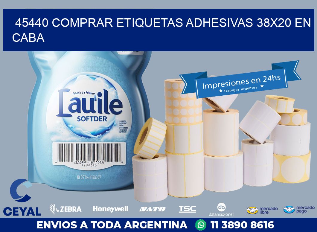 45440 COMPRAR ETIQUETAS ADHESIVAS 38X20 EN CABA