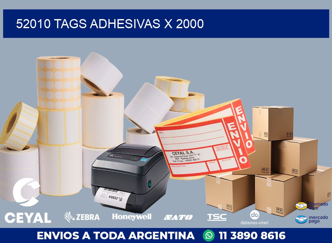 52010 TAGS ADHESIVAS X 2000